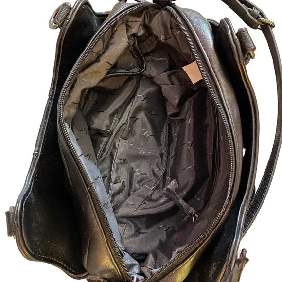 Simply Vera Vera Wang "Buena Satchel" Crossbody Purse Black Never Used **READ** - Picture 8 of 13